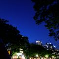 久屋大通公園 光の広場(レーザー)と名古屋テレビ塔