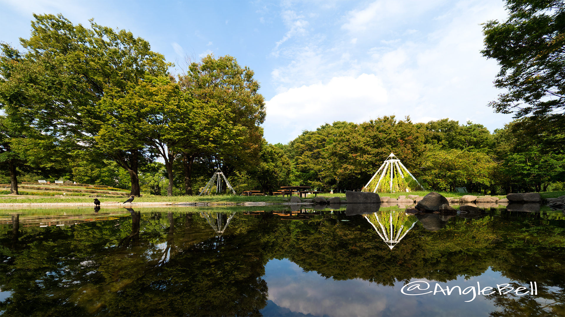 名城公園北園 せせらぎ亭前風景