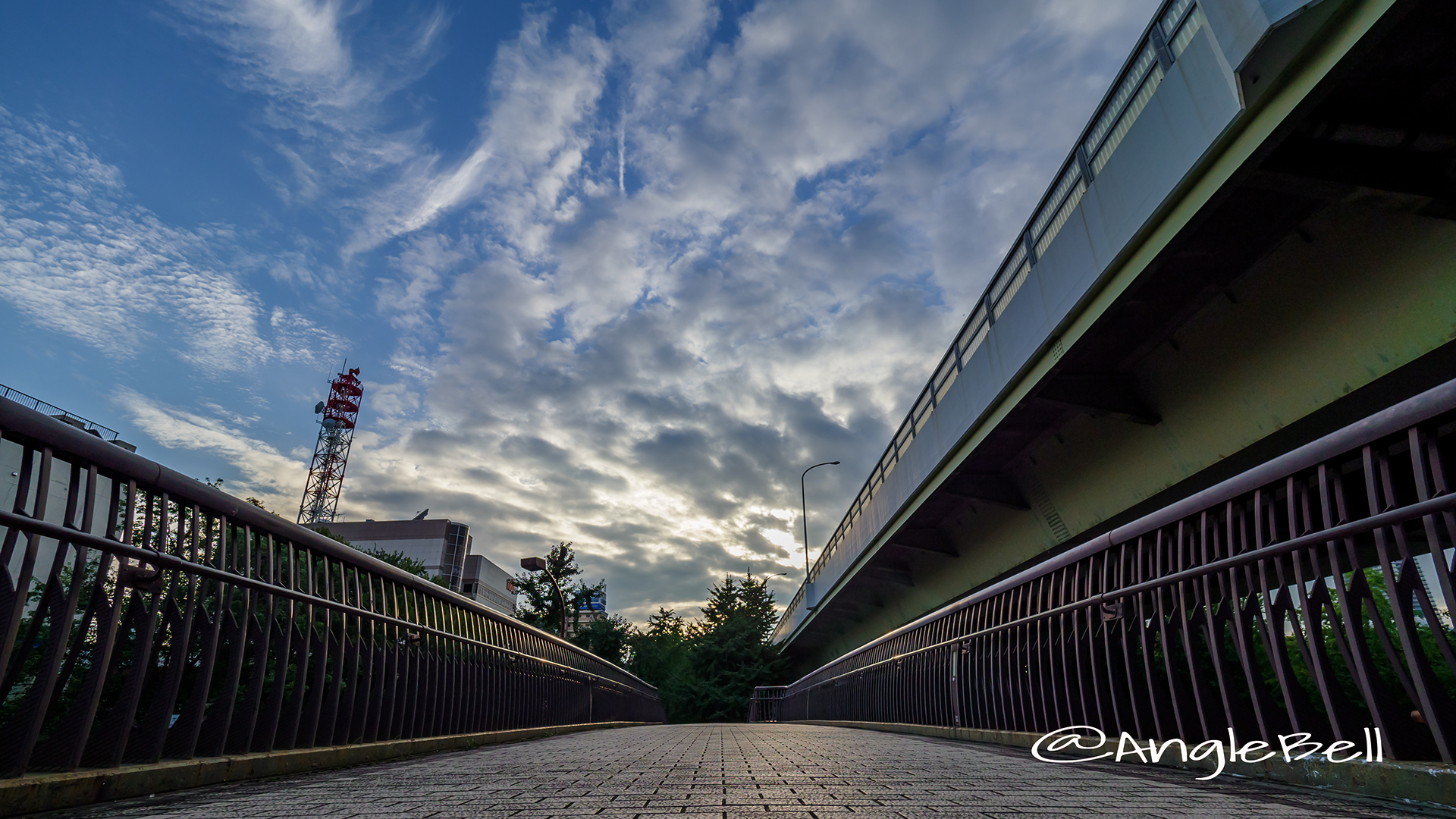 夕景 若宮大通公園 若宮ブリッジ