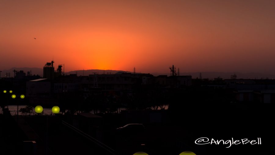 名古屋港 夕日 4 May. 2016