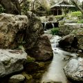 白鳥庭園 滝の景「雄滝」