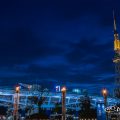 オアシス21 キャンドル街灯『風のオルガン』と名古屋テレビ塔