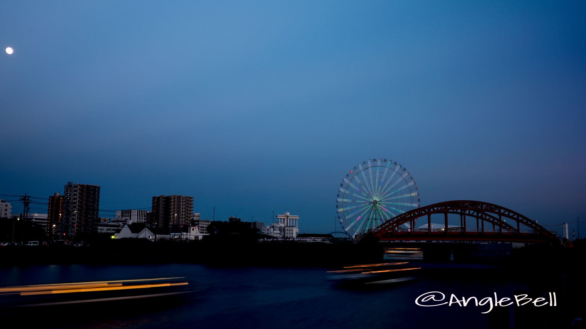 中川運河 水景と中川橋