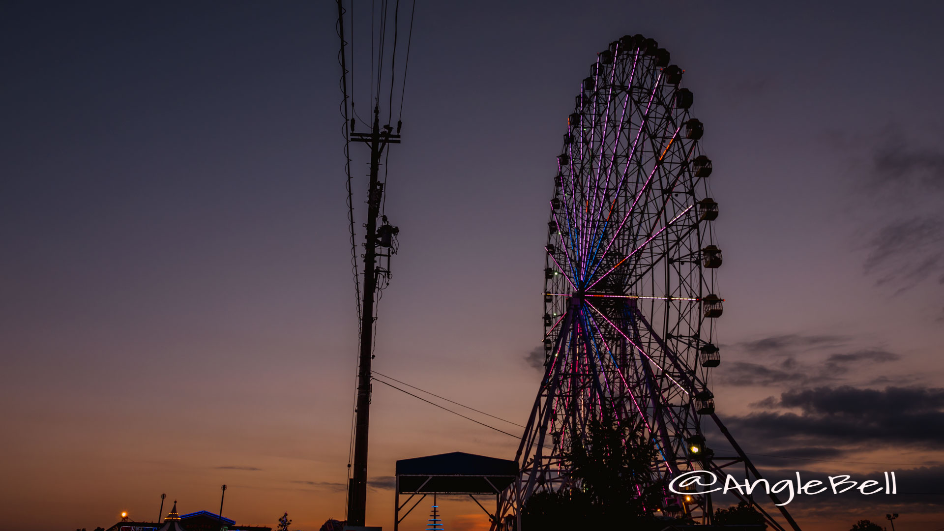 夕暮れ 名古屋港シートレインランド 大観覧車