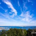 羽豆岬展望台から見る知多半島最南端 師崎港