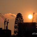 名古屋市中区栄 観覧車 「Sky-Boat」と夕日