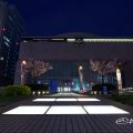 愛知芸術文化センターと夜桜