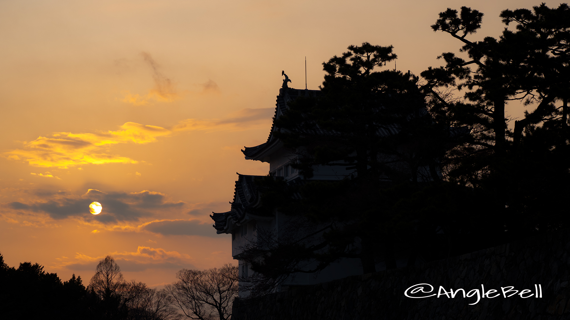 名古屋城 西南隅櫓と夕景