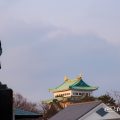 加藤清正像と名古屋城
