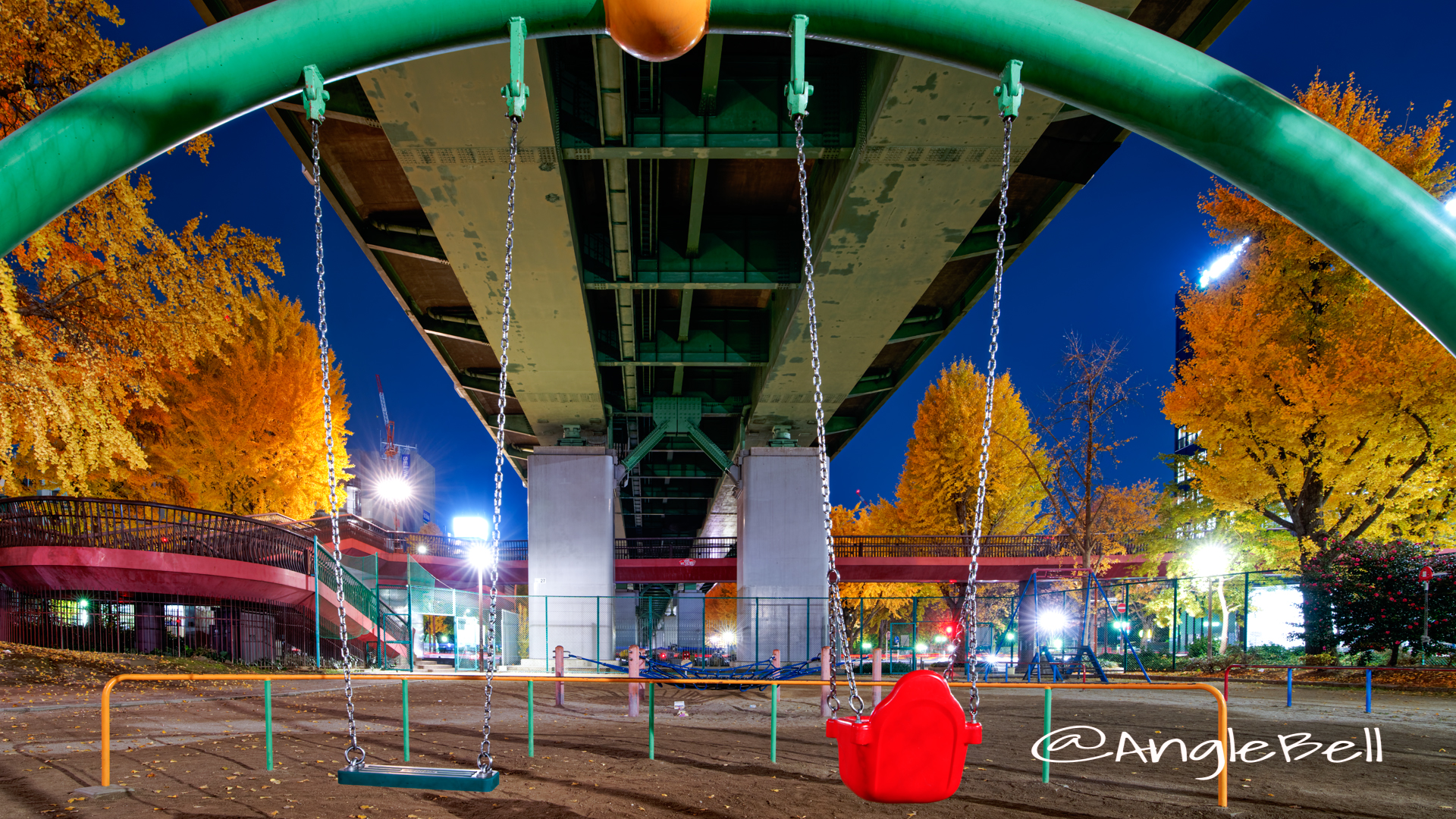 夜景 若宮大通 冒険の広場 (若宮大通公園) 2019