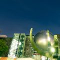 夜景 芸術と科学の杜 白川公園 大型環式日時計