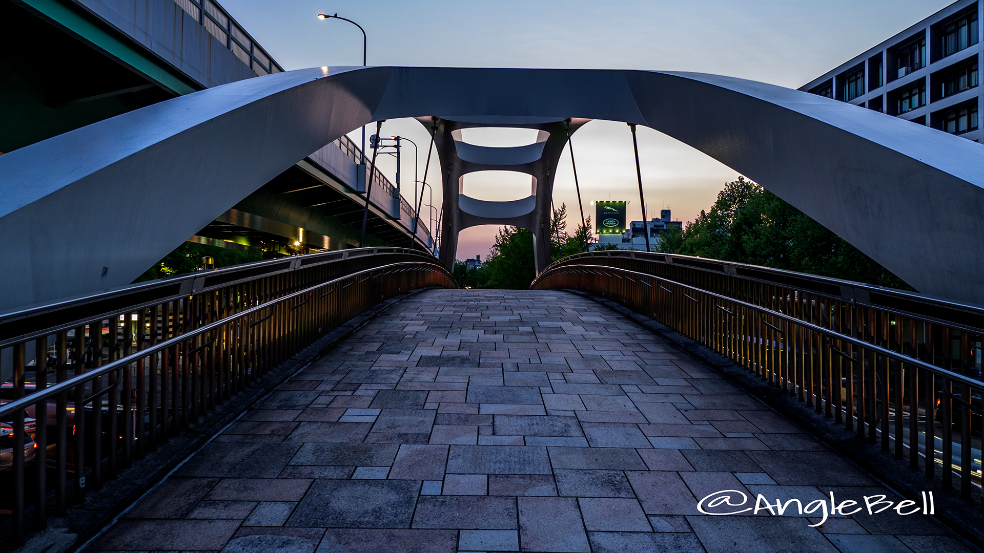 夕景 若宮大通公園 矢場ブリッジ