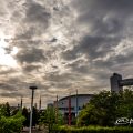 白鳥公園 名古屋国際会議場と創造の柱 夕景