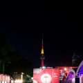 ベルギービールウィークエンド2017 会場から見た 名古屋テレビ塔 レッドライティング