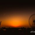 名古屋港 ガーデンふ頭から見る夕日 May