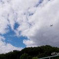 東山スカイタワーと飛行機