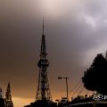 桜通久屋東 名古屋テレビ塔と夕日