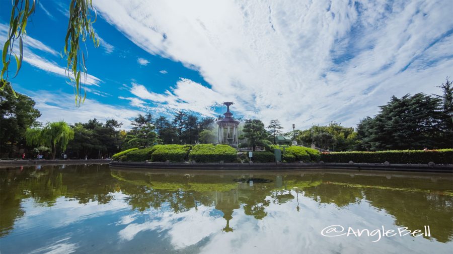 昼下がり 鶴舞公園 噴水塔