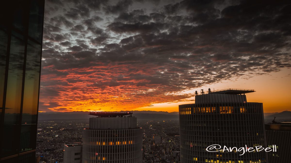 ミッドランドスクエア から見た夕景と町並み