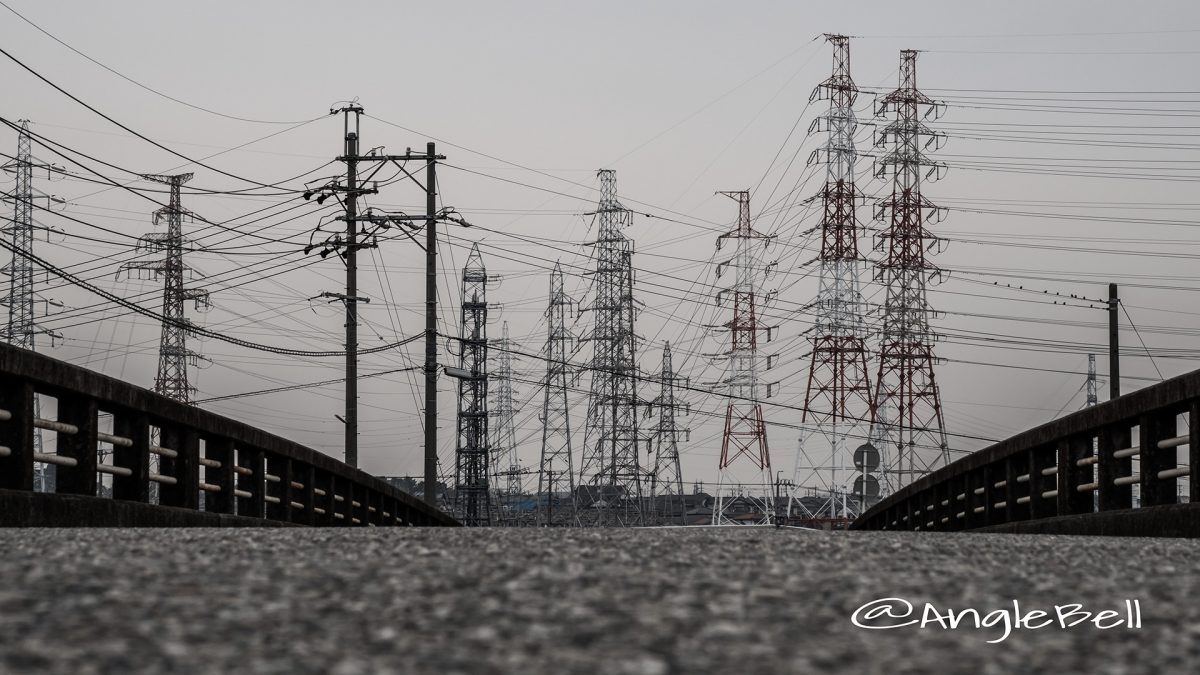 鉄塔風景 中部電力 日進変電所