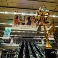 名古屋駅 中央コンコース エスカレーターと金時計