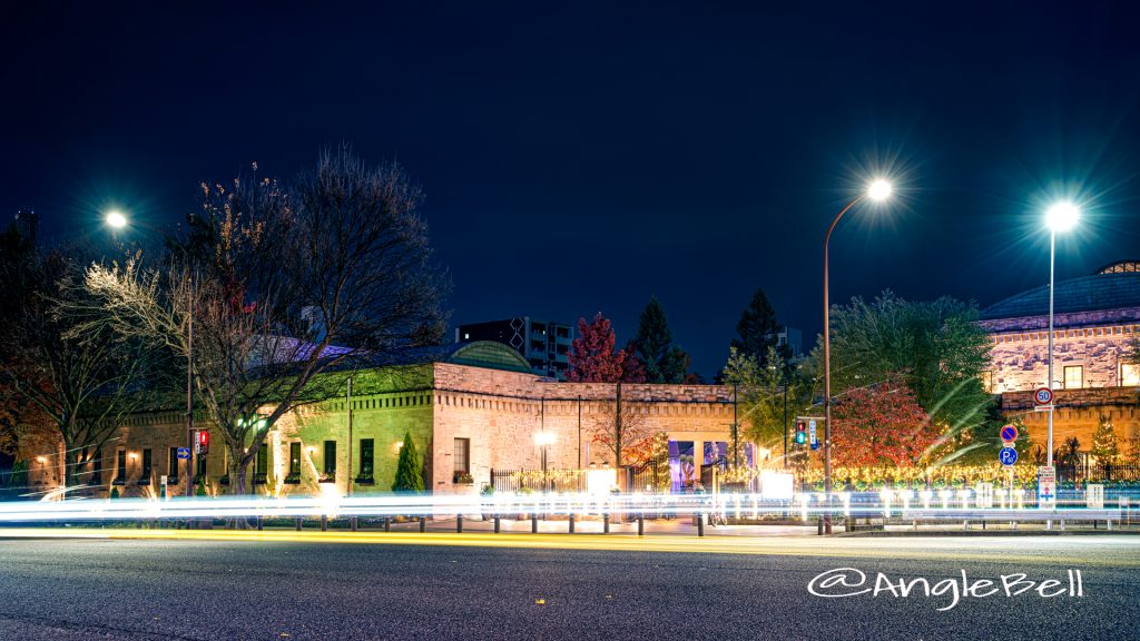 夜景 久屋大通から見る久屋大通庭園フラリエの外観 2019