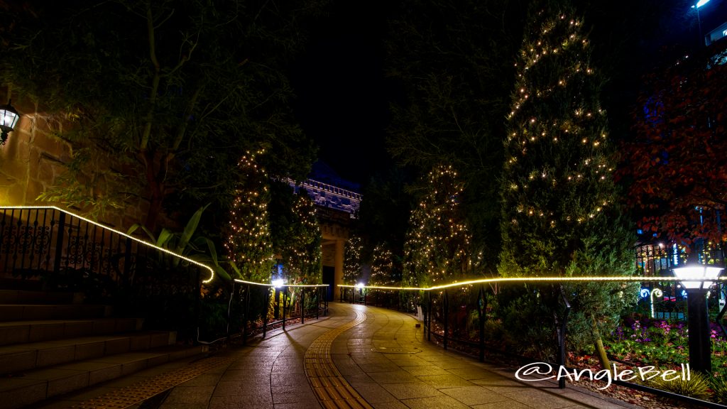 夜景 久屋大通庭園 フラリエ エントランスガーデン