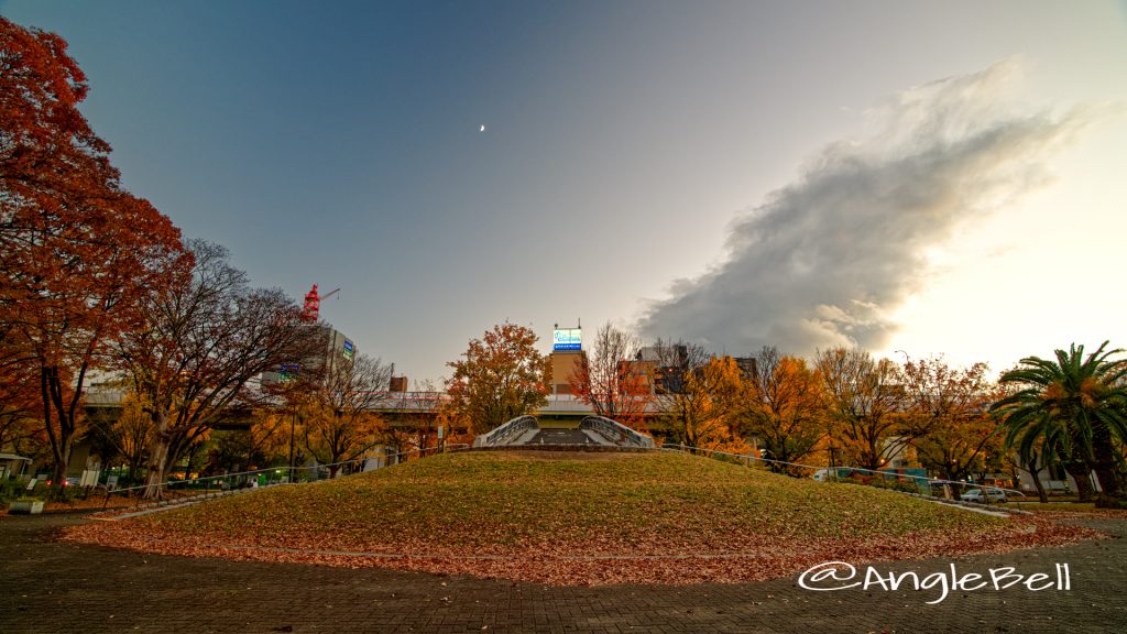 夕景 白川公園から見た白川ブリッジ