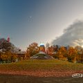 夕景 白川公園から見た白川ブリッジ