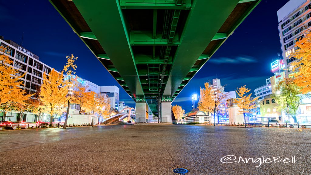 夜景 若宮大通 若宮広場 (若宮大通公園) 2019年冬