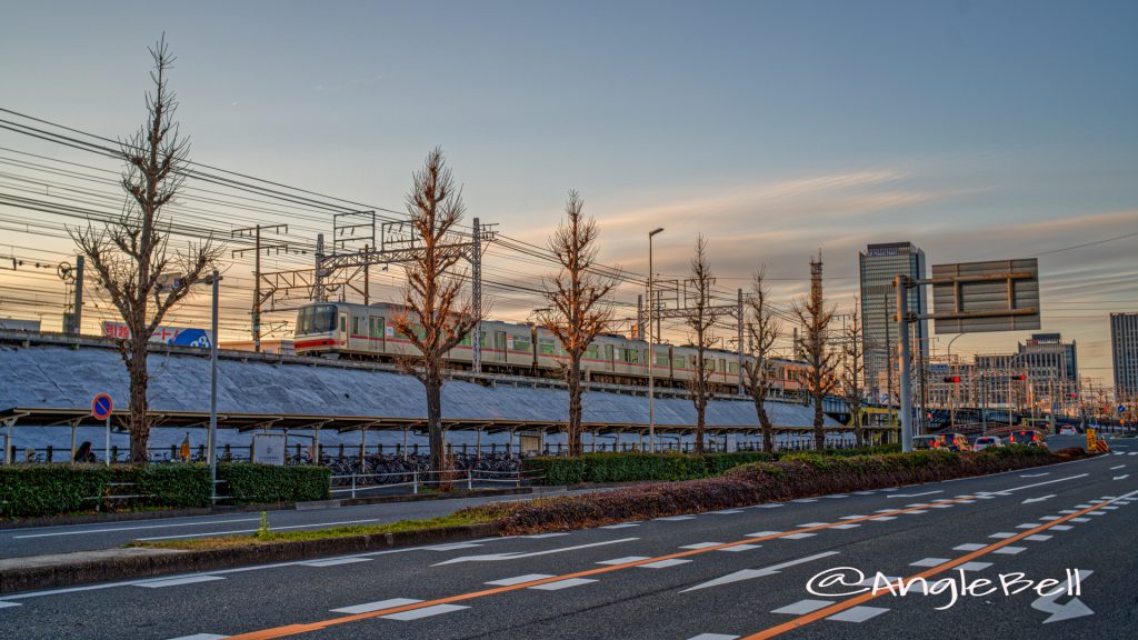 夕景 名駅通 名鉄線 February 2020