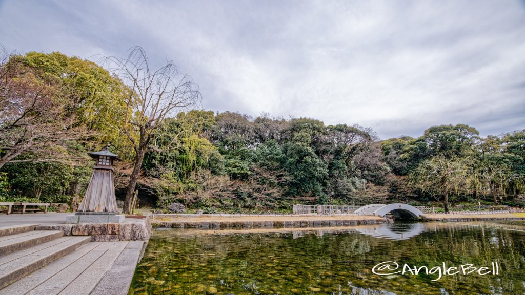 徳川園 常夜燈と太鼓橋 春 2020