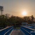 夕景 名城公園野球場（名城歩道橋）