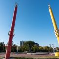 白鳥公園 オアシス広場（創造の柱）